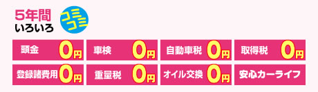 5年間いろいろコミコミ